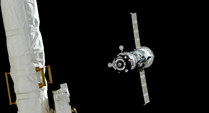 Russian Progress cargo ship arrives at International Space Station