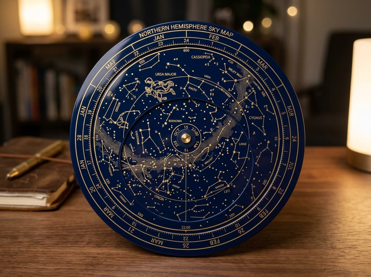 Philips Planisfære (56° Nord - Danmark & Skandinavien)