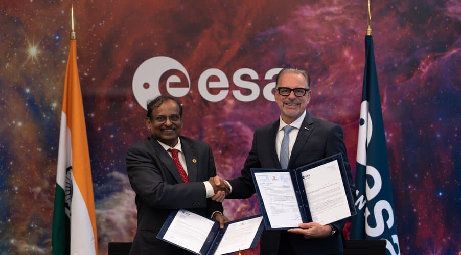 ESA and ISRO extend and broaden cooperation agreement
