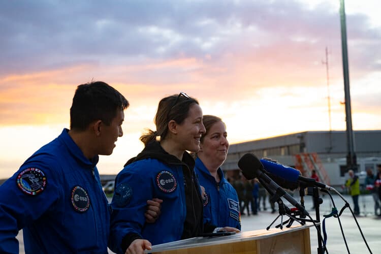 ESA astronaut Sophie Adenot returns from her first mission to the International Space Station