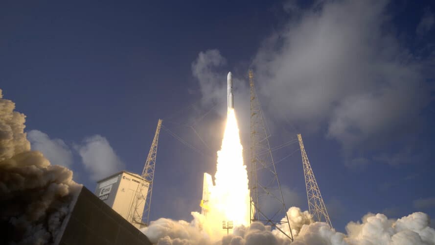 MTG-I2 timelapse : from arrival at Europe’s Spaceport to launch